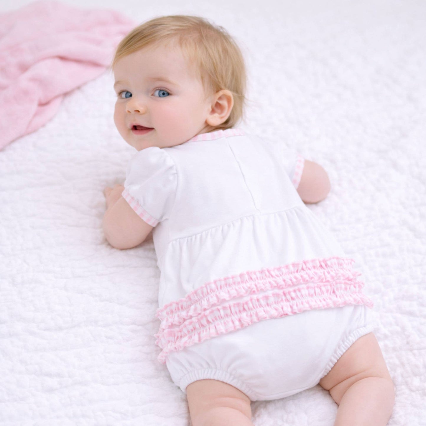 Pink Silly Goose Ruffle Bubble
