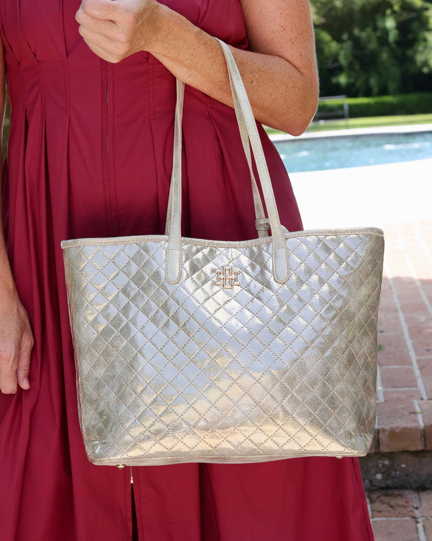Sheffield Tote in Champagne Pop