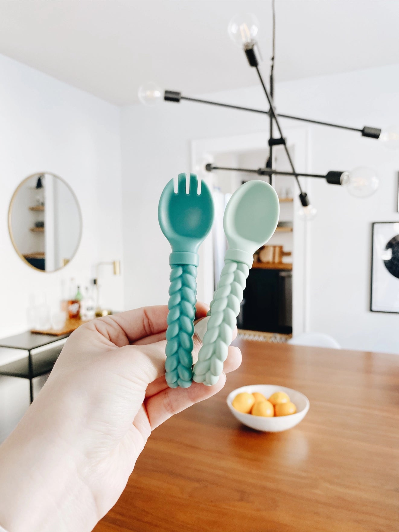 Mint Sweetie Spoon & Fork Set