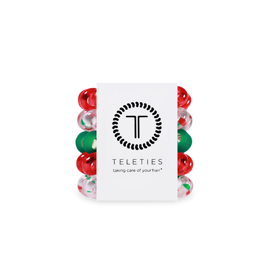 Teleties Spiral Hair Coils | Tiny | Seasons Greetings Hair Ties