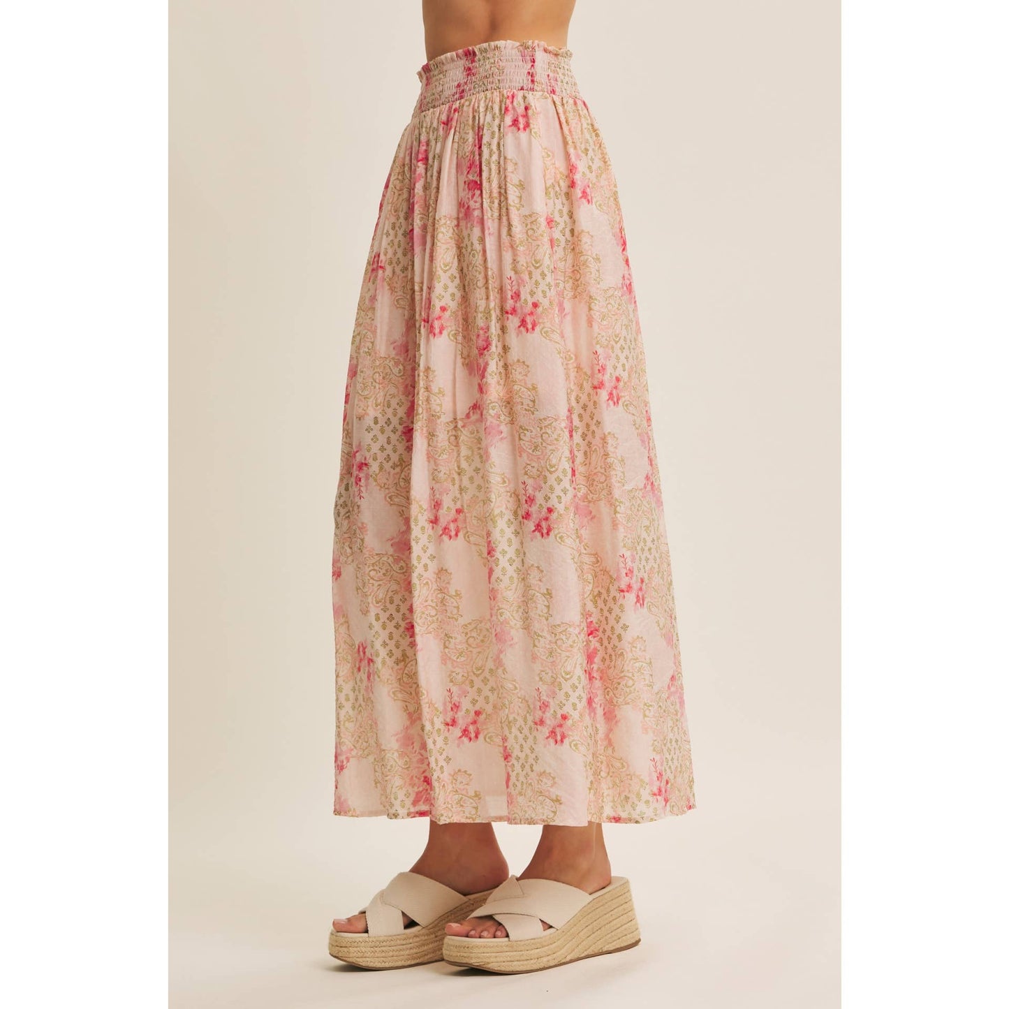 French Country Garden Maxi Skirt
