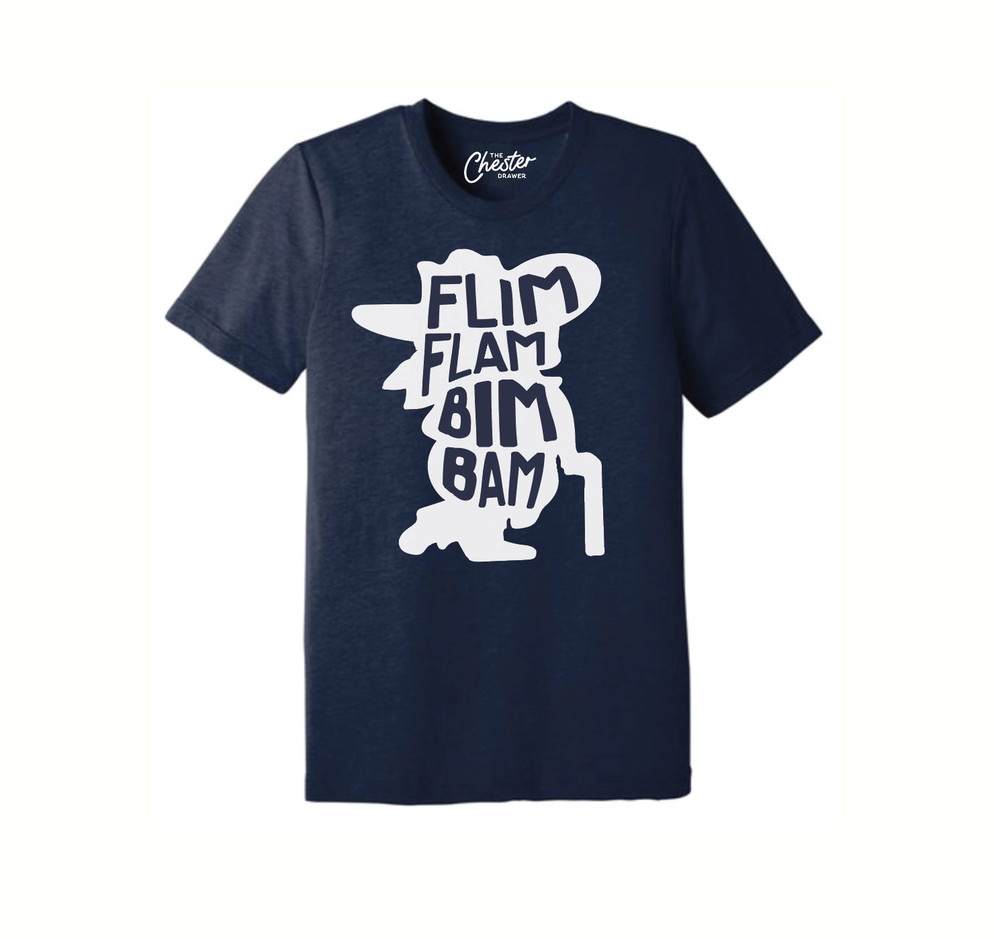 Navy Flim Flam Bim Bam Tee