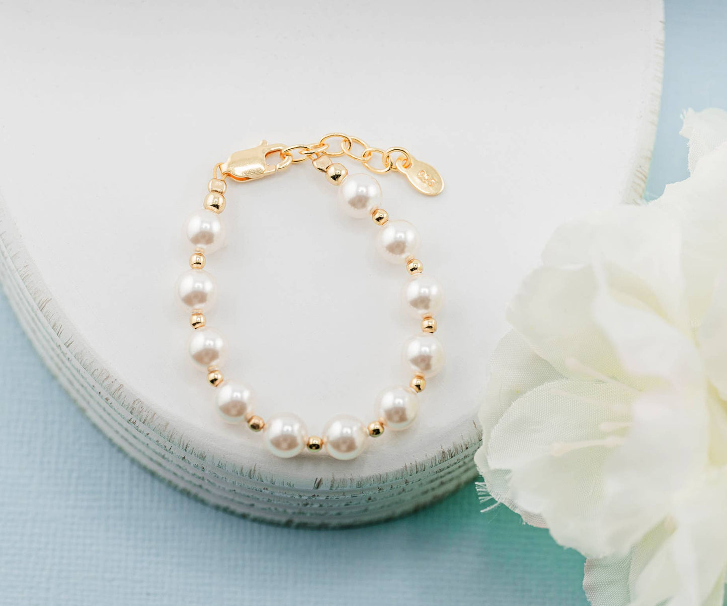 Whitley 14K Gold-Plated Chunky Pearl Bracelet