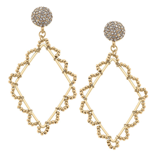 Kyle Open Diamond Drop Earrings