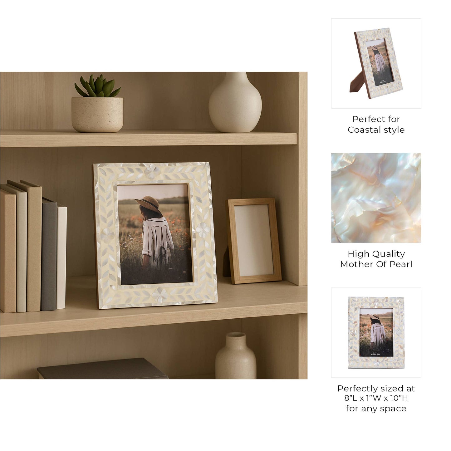 Mother Of Pearl 4x6 Photo Frame