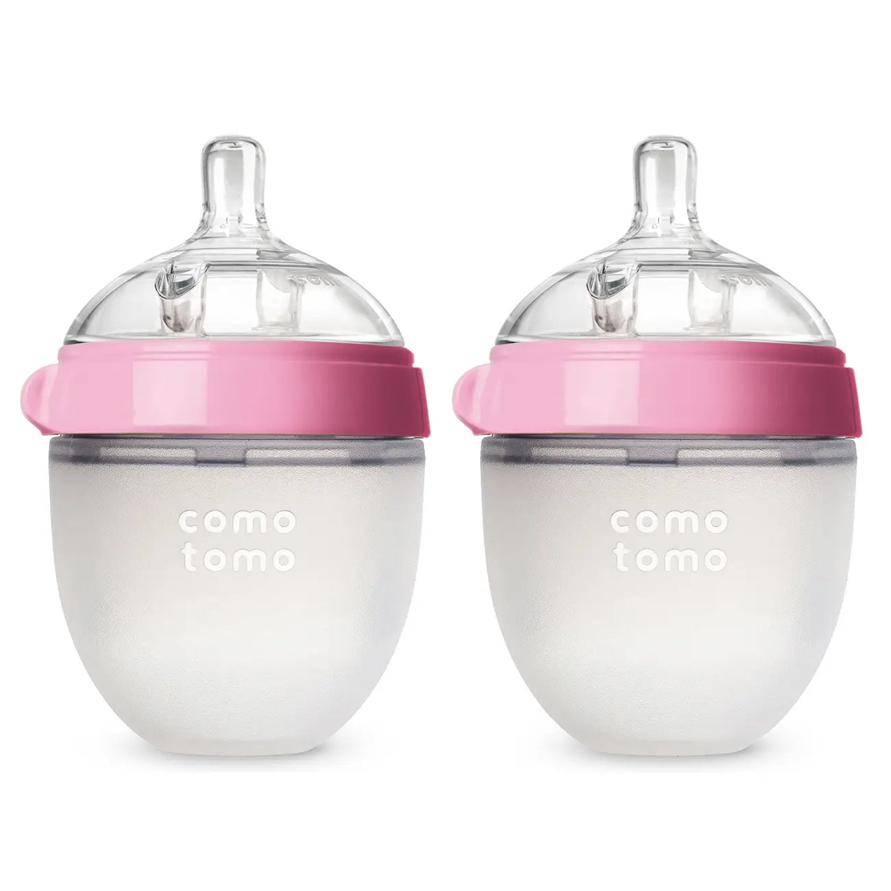 Comotomo Pink 5 oz. Baby Bottle Double Pack