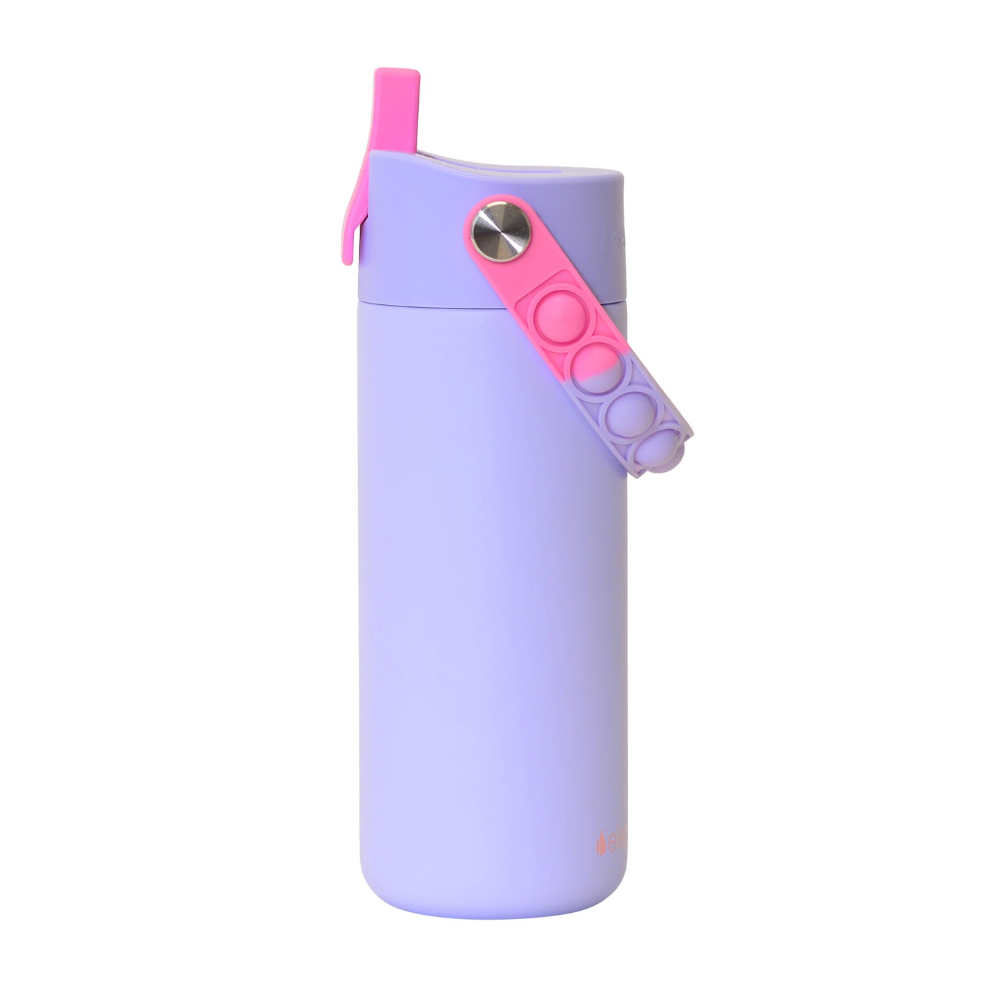 Kids Fidget Handle Water Bottle - Lilac Tie Dye
