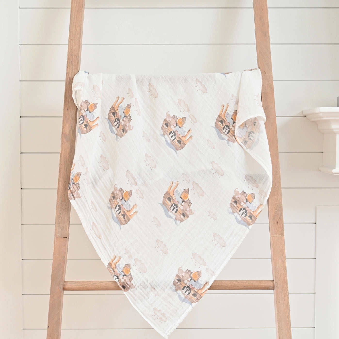 Noah's Ark Swaddle Blanket