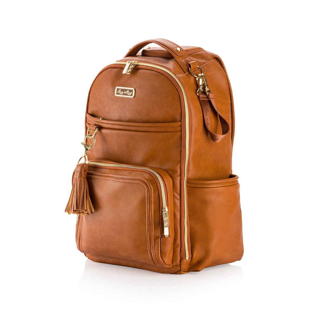 Cognac Boss Plus Diaper Bag Backpack