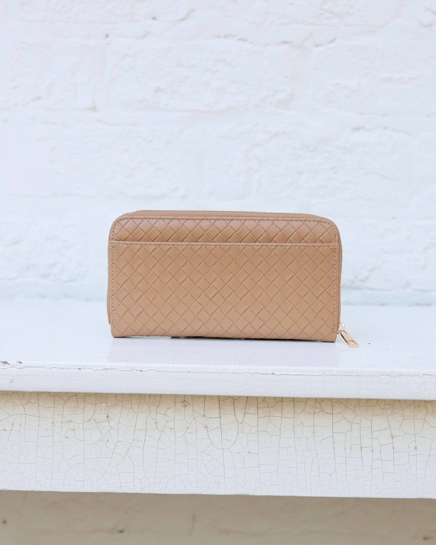 Penelope Wallet - Woven Tan