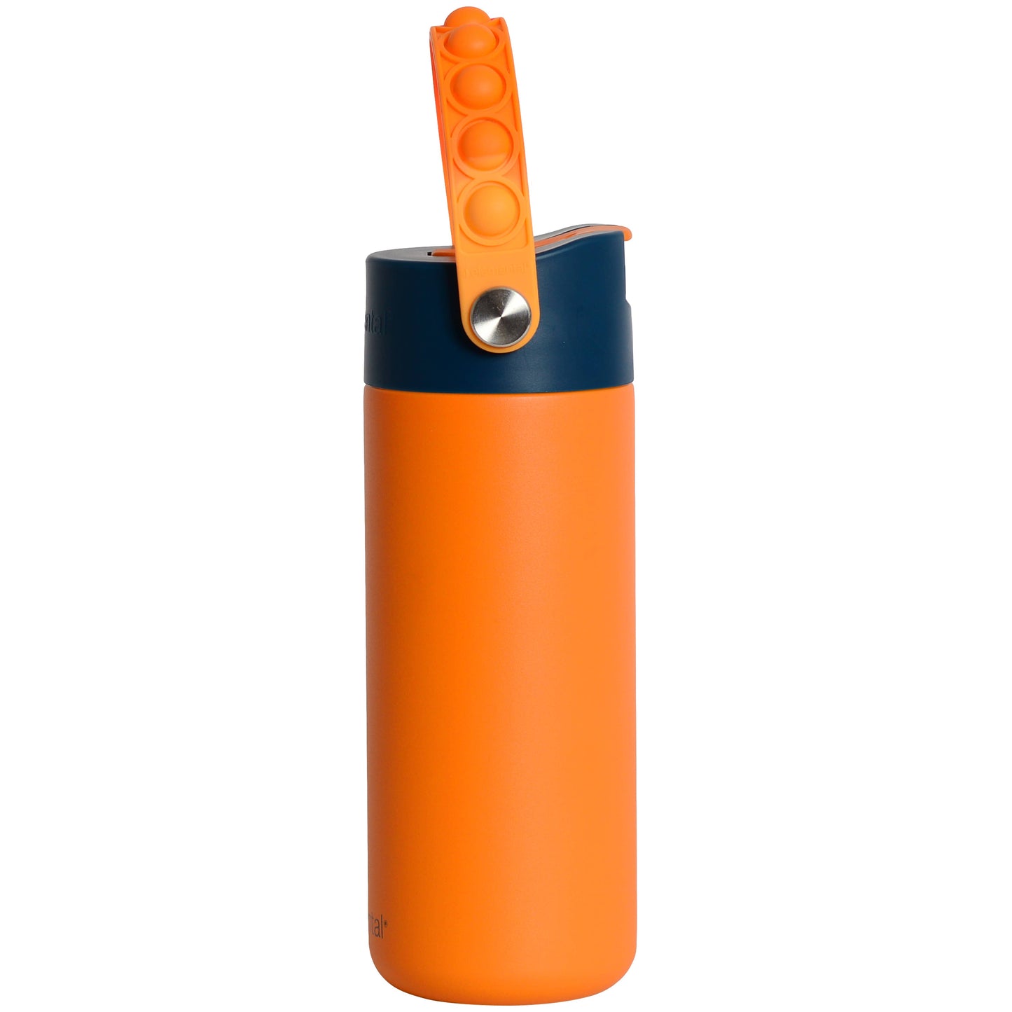 Kids Fidget Handle Water Bottle - Orange Tie Dye