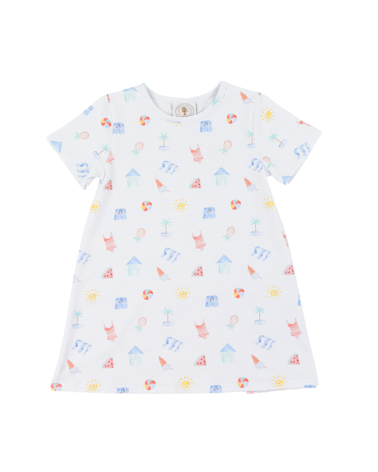 Saltwater Soiree Susie Swing Dress