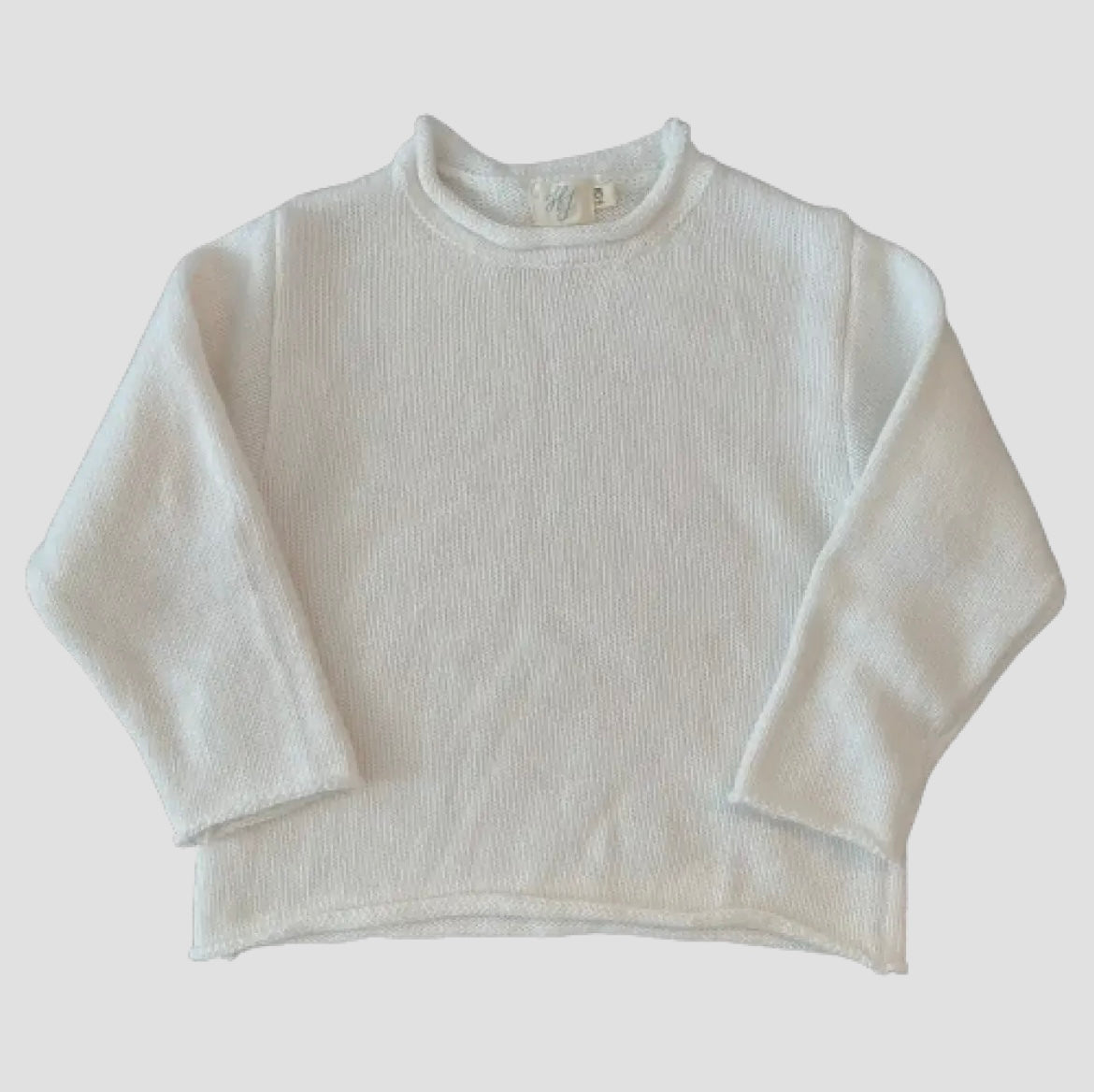 White Roll Neck Sweater