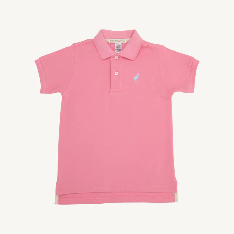 Hamptons Hot Pink Prim And Proper Short Sleeve Polo