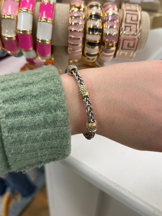 Destiny Silver Chain Cuff Bracelet