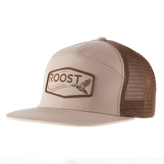 Roost Khaki/Brown Duck Patch Hat