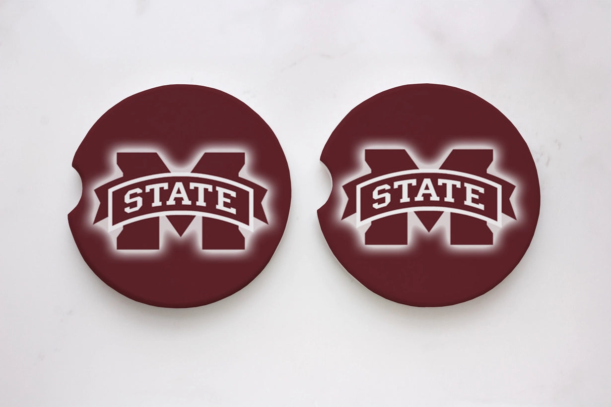 Mississippi State Neoprene Car Coasters