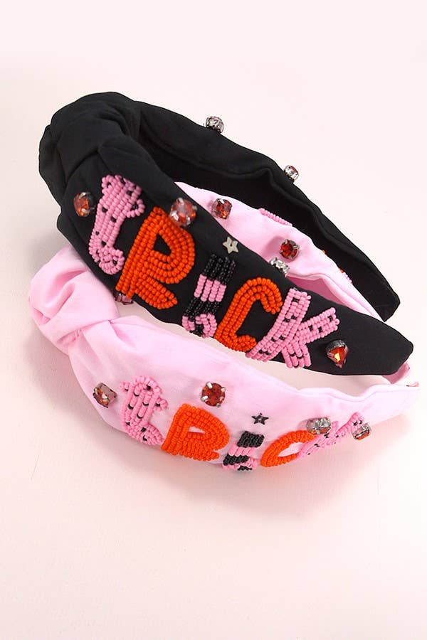 Black Trick Or Treat Headband