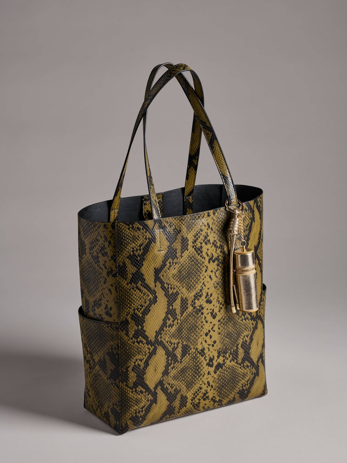 Silver Lipstick Holder Bag Charm/Key Ring