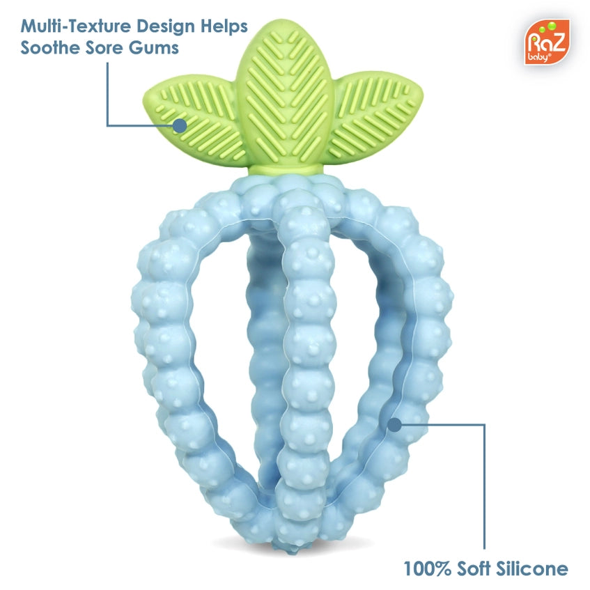 Blue Razberry Bites Teething Toy