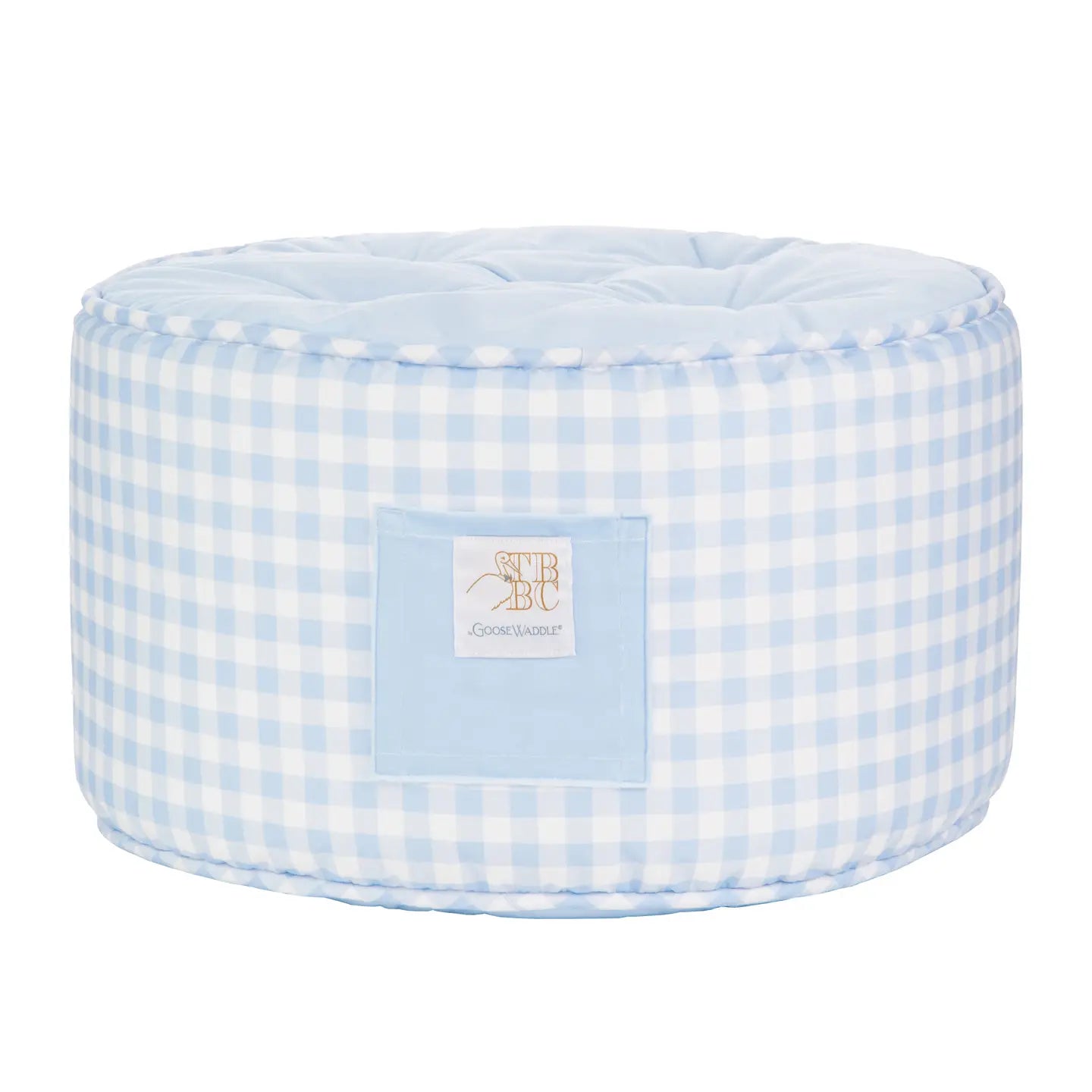 The Beaufort Bonnet Company Buckhead Blue Gingham Ottoman