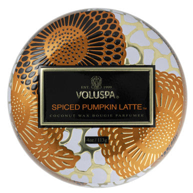 Voluspa Spiced Pumpkin Latte Mini Tin Candle