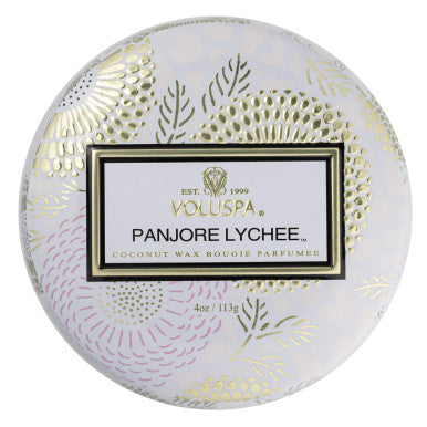 Voluspa Panjore Lychee Mini Tin Candle
