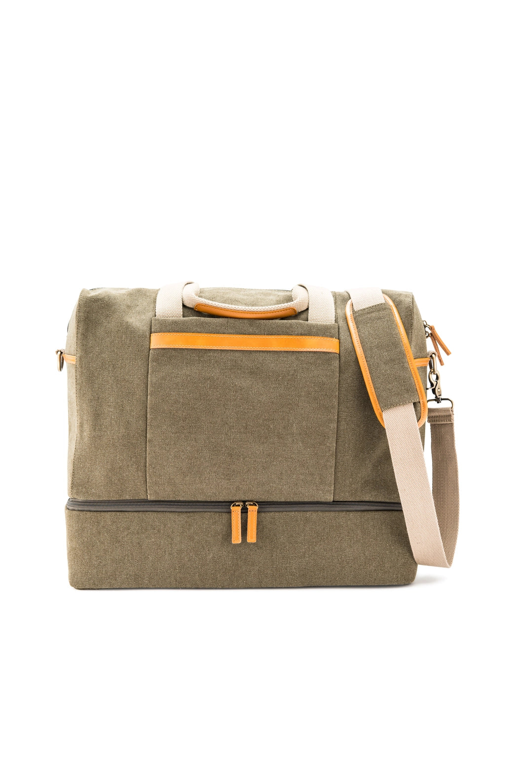 Olive Canvas Carry On Bag