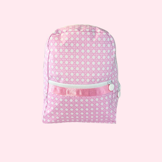 Pink Bungalow Wipeable Small Backpack