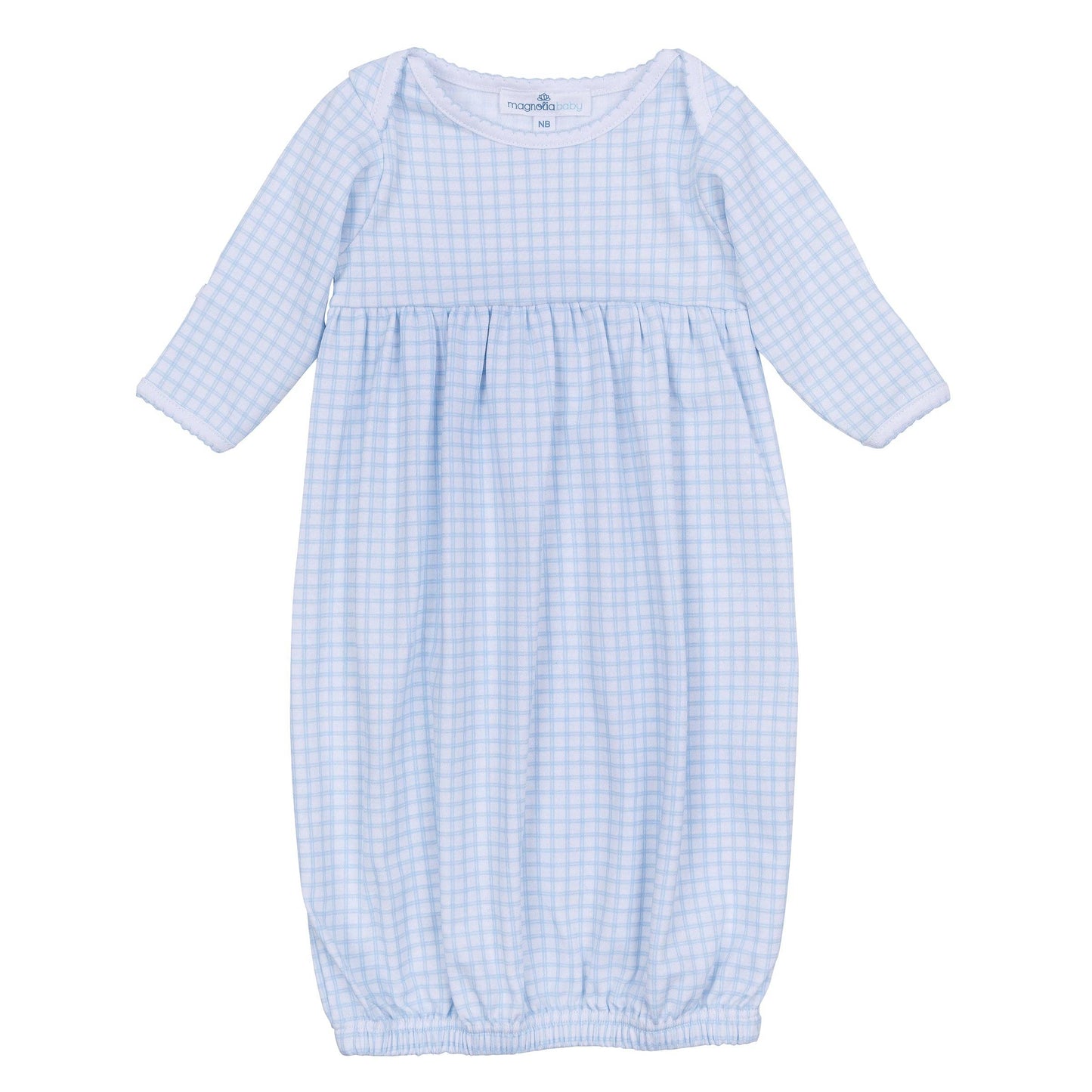 Light Blue Peek-A-Boo Wishes Gathered Gown