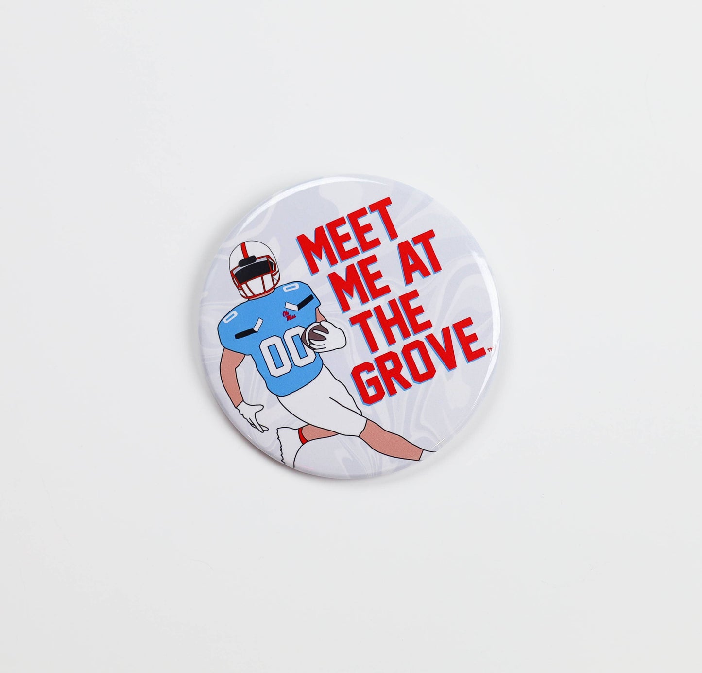 Ole Miss Game Day Buttons | Gameday Pins | College Football: MEET ME AT THE GROVE FBALL PLAYER