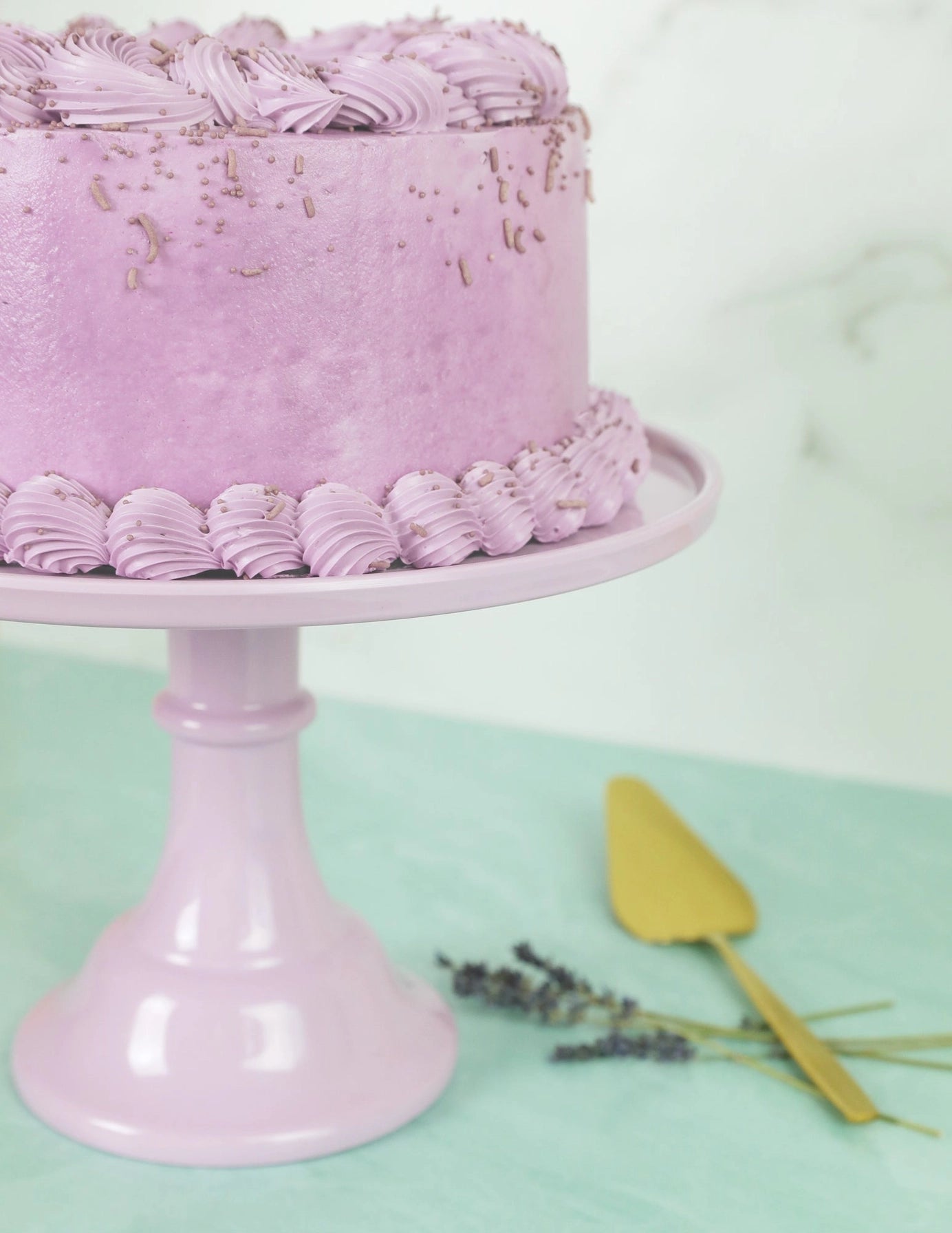 Lavender Melamine Cake Stand