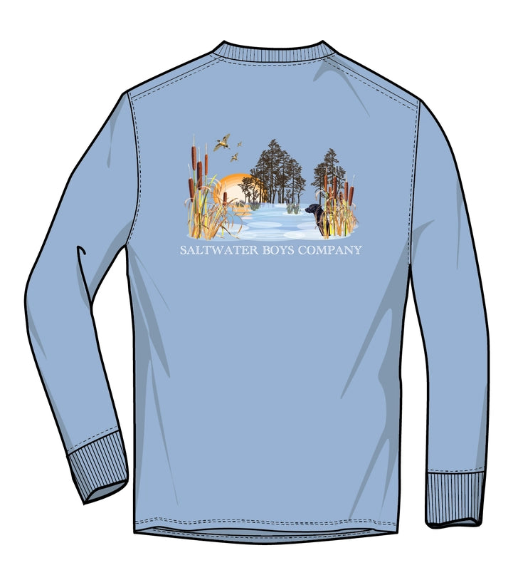 Marsh Scene Long Sleeve Graphic Tee