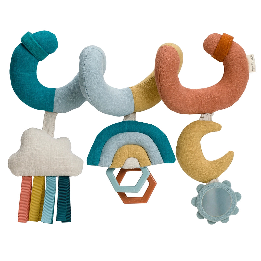 Bitzy Rainbow Spiral Car Seat Toy