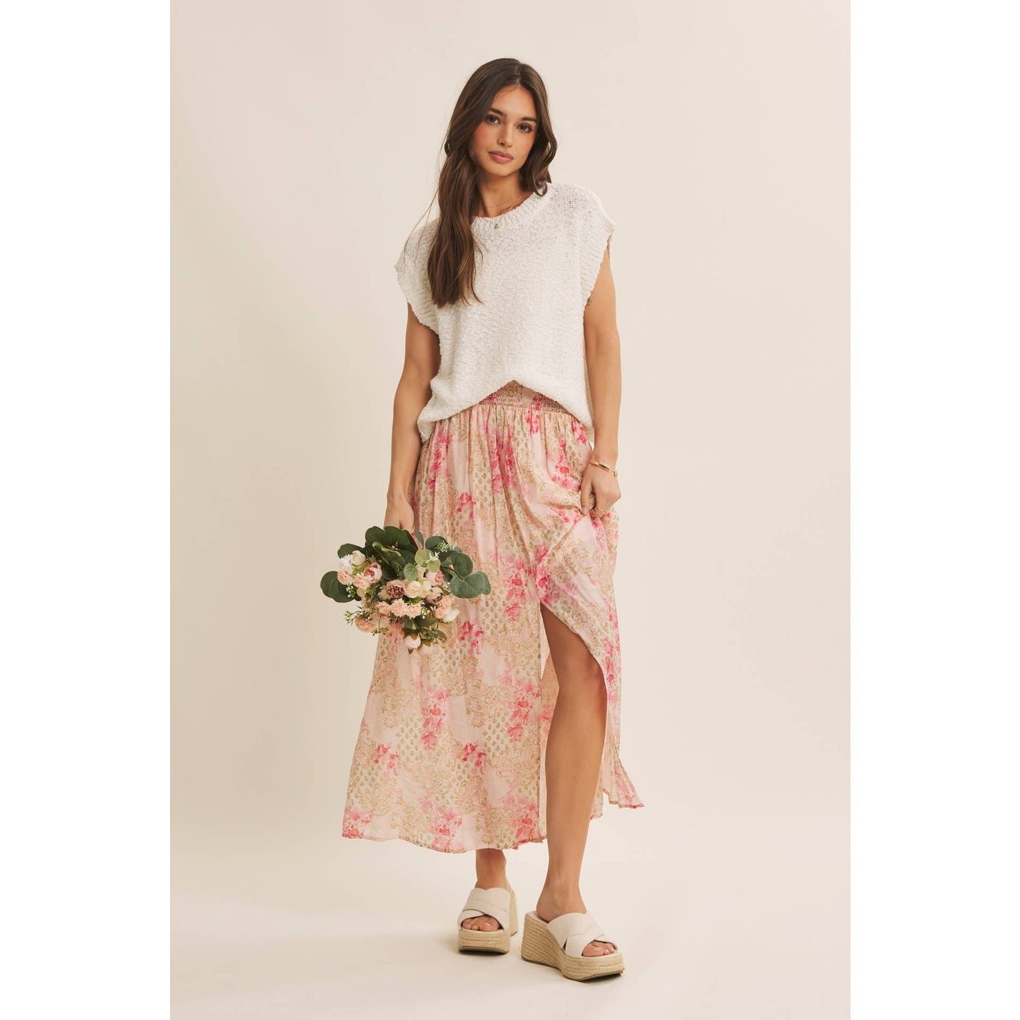 French Country Garden Maxi Skirt