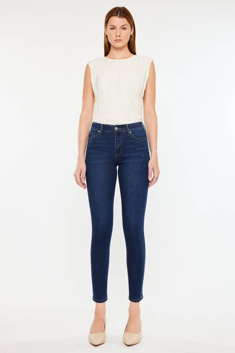 Mabel Dark Ankle Skinny Kancan Jeans