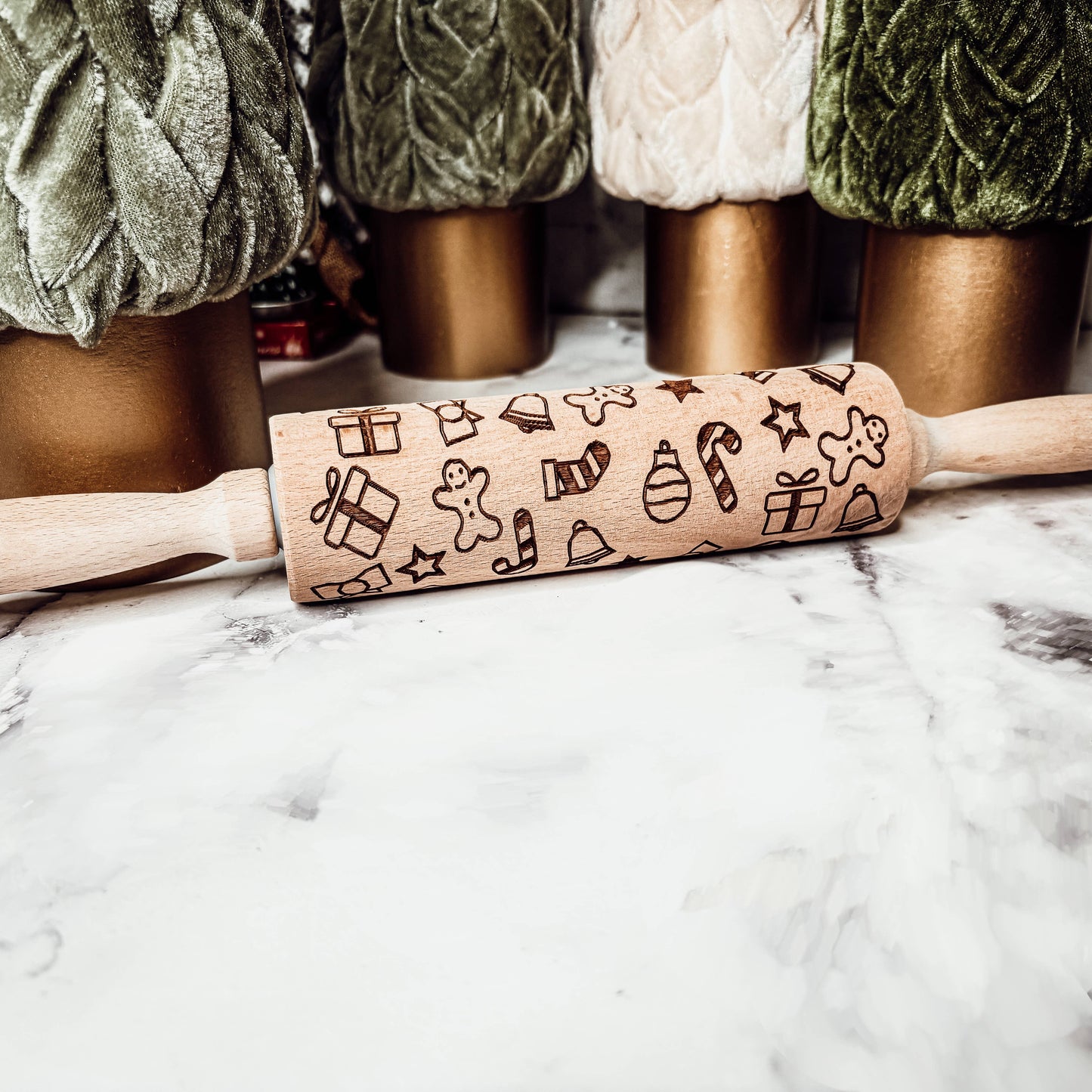 Snowflake Pattern Rolling Pin