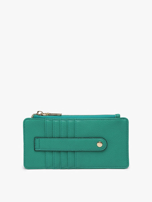 Kelly Green Saige Slim Cardholder Wallet