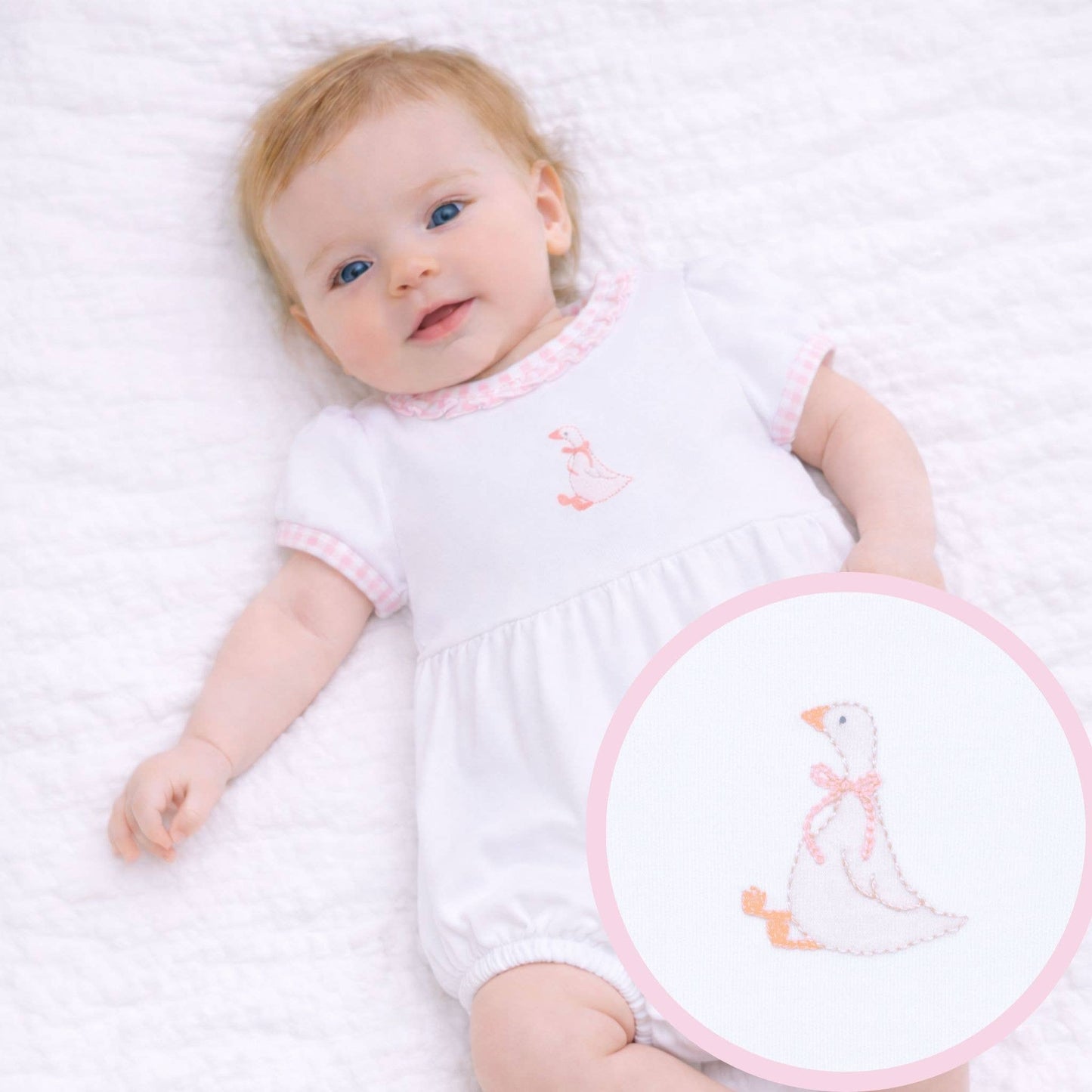 Pink Silly Goose Ruffle Bubble