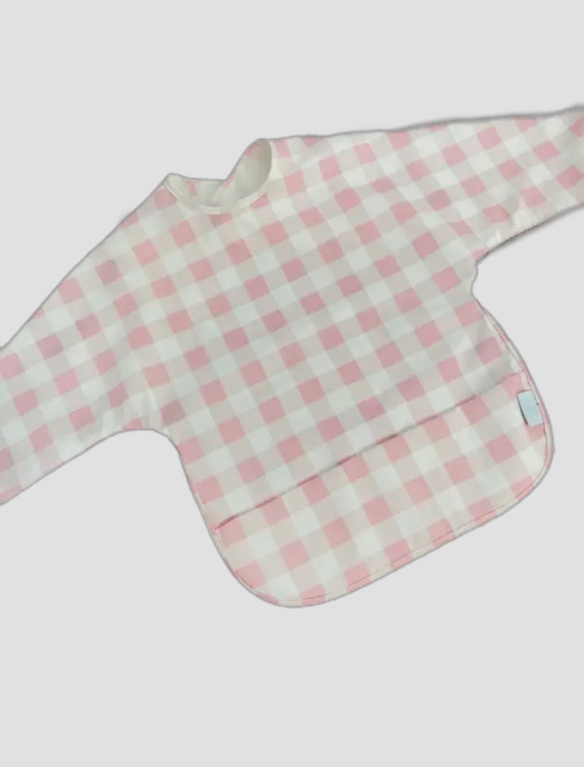 Pink Check Catch All Smock Bib