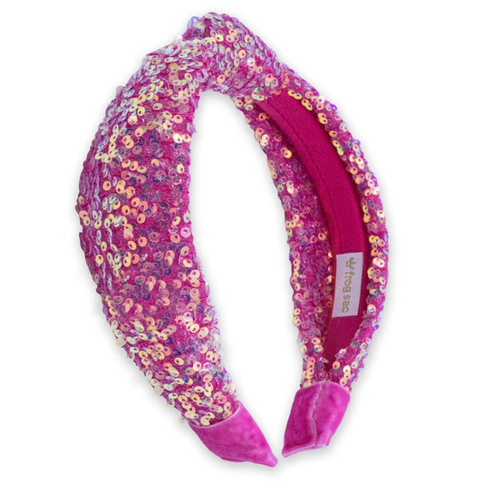 Girl’s Pink Sequin Headband