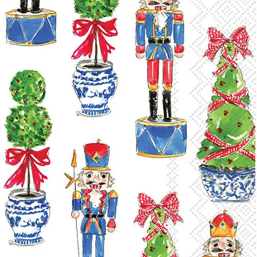 Topiary & Nutcrackers Guest Towels