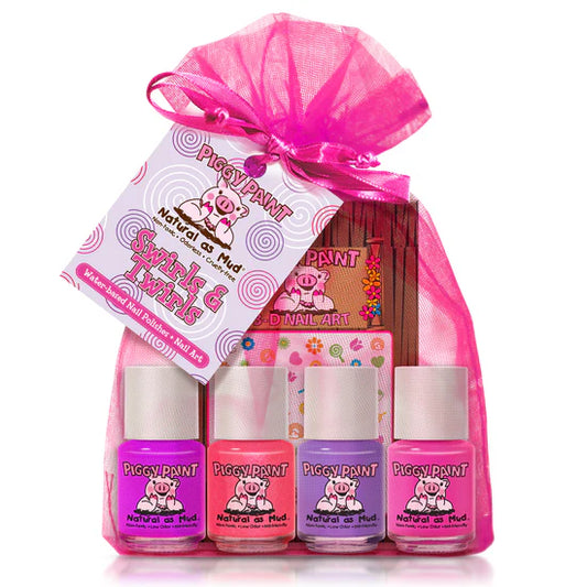 Swirls & Twirls Gift Set: Kids Non-Toxic Nail Polish