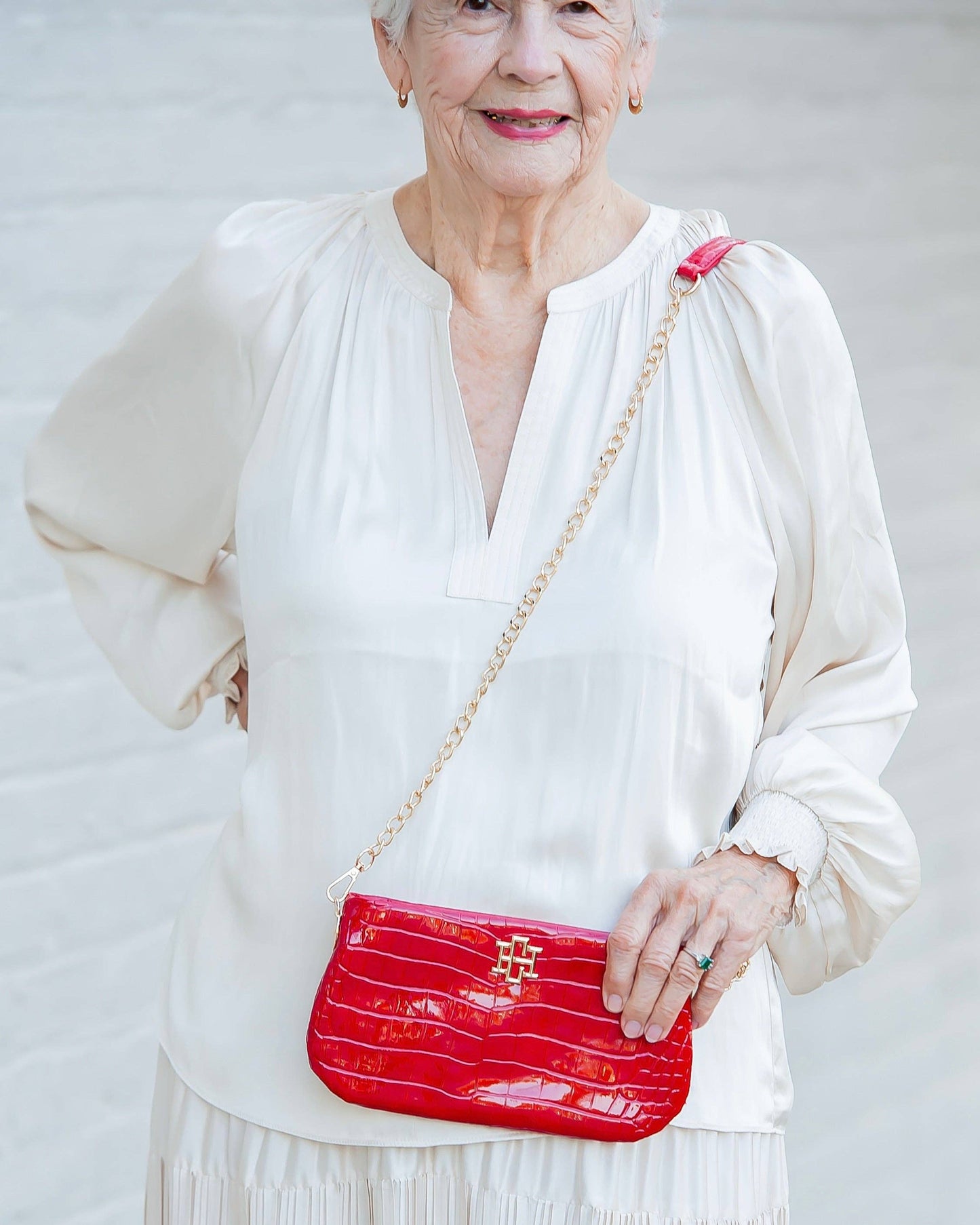 Livi Crossbody - Red Patent