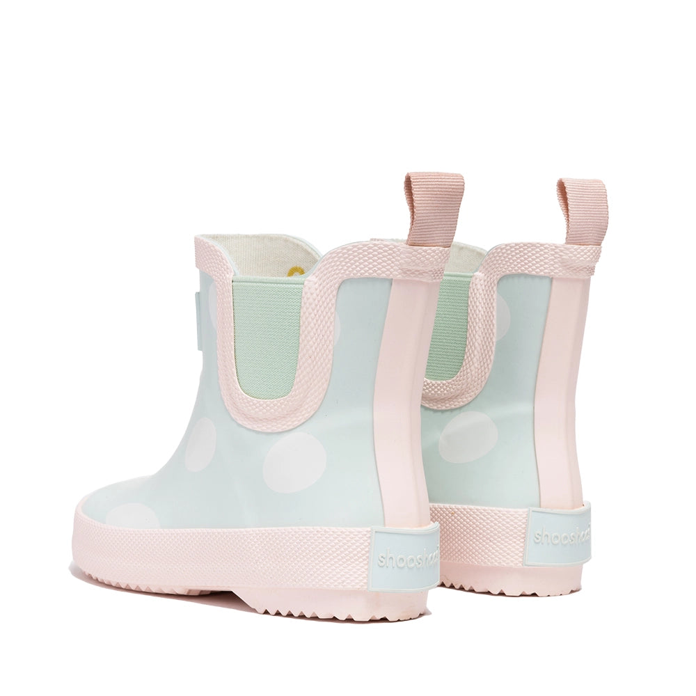 Hastings Pink & Blue Dot Rain Boots