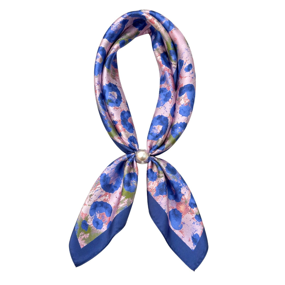 Ready To Wear Magnetic Scarf: Pink & Royal