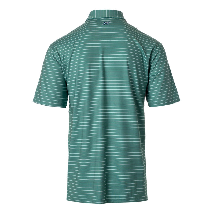 Fieldstone Clubhouse Green Stripe Polo