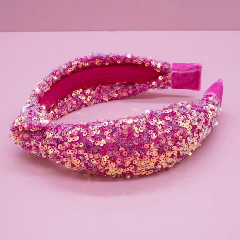 Girl’s Pink Sequin Headband