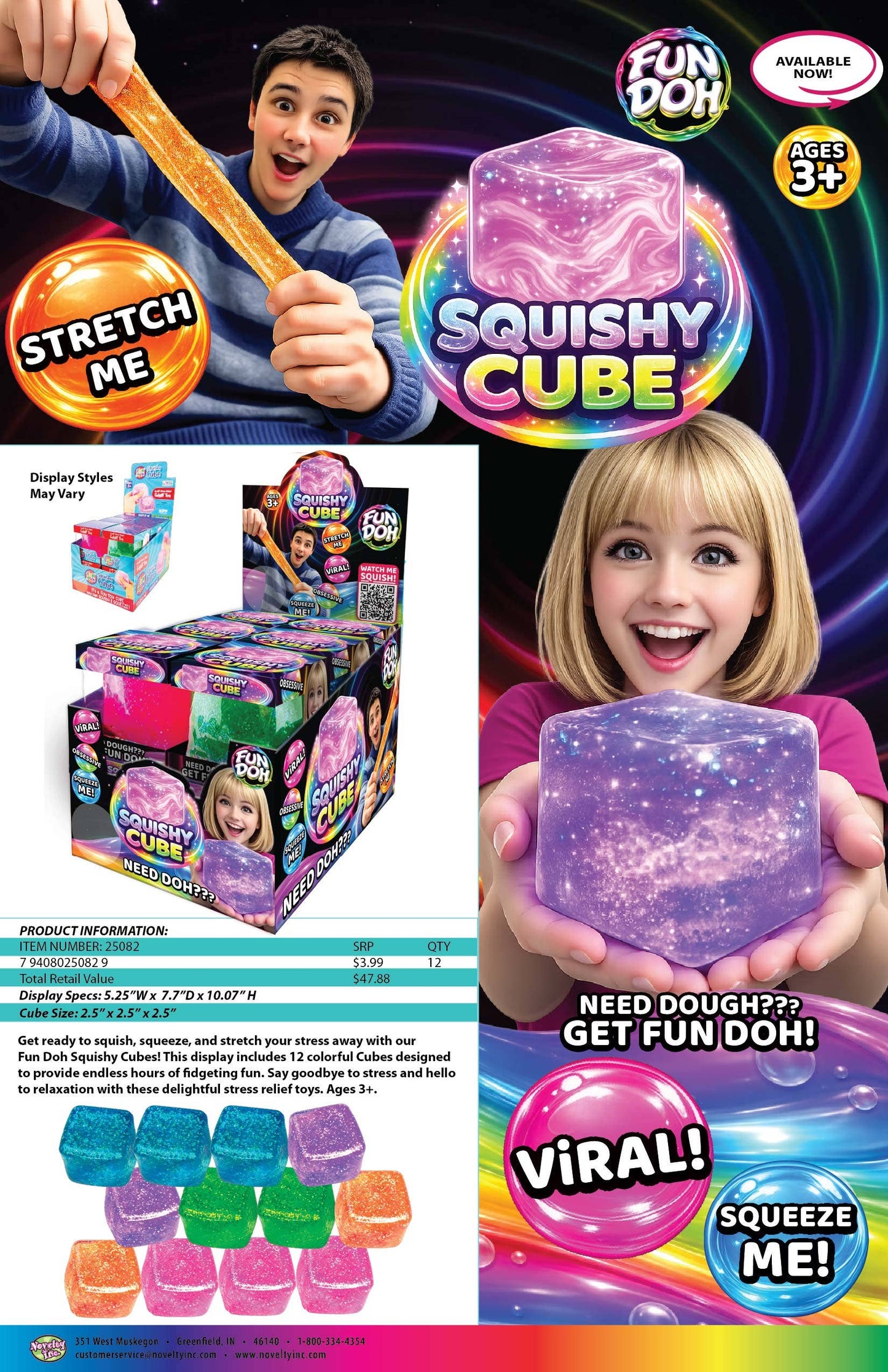Fun Doh Sparkle Fidget Cube