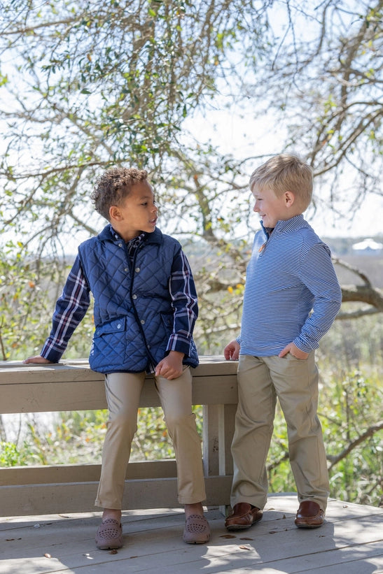 Derby Navy Quilted Vest